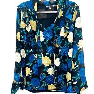 Karl lagerfeld floral print Blouse L